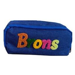 BRONS Trousse Brodée Double Zip