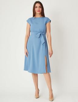 Essia Dress Robe bleue ciel fluide en Viscose Ms. Marion