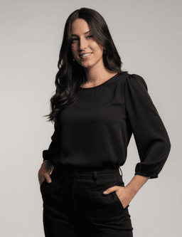 Asma Top Haut à manches froncées Ms. Marion