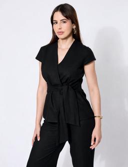 Dalel Set Set en lin ceinturé à la taille Ms. Marion