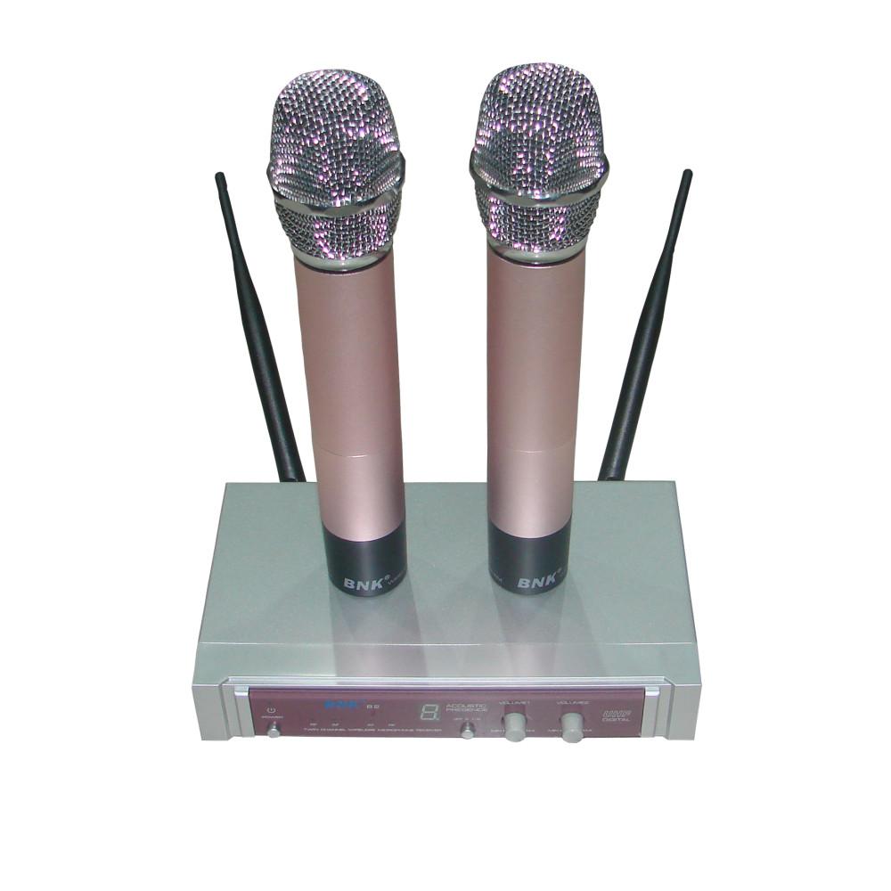 BNK B2, System Microphones Professionnel Sans Fil, 2 Micros