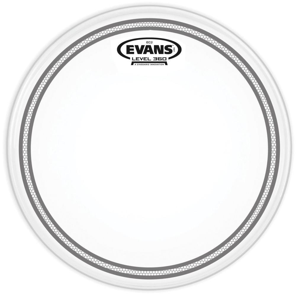 Evans B10EC2S, Peau de frappe de tom EC2 semi-transparente, 10"