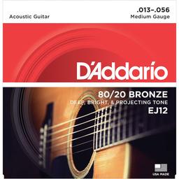 EJ12 Cordes Guitare Acoustique en Bronze