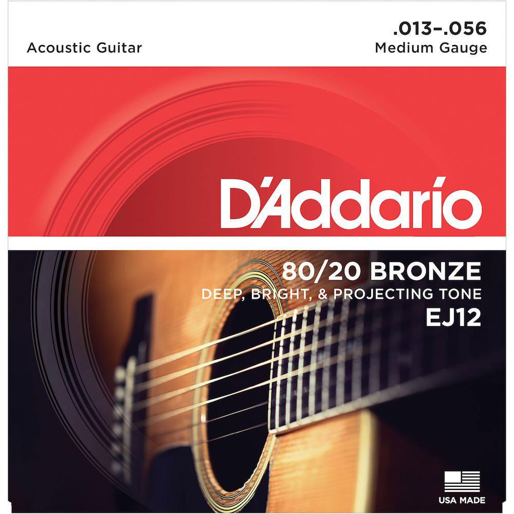 EJ12 Cordes Guitare Acoustique en Bronze
