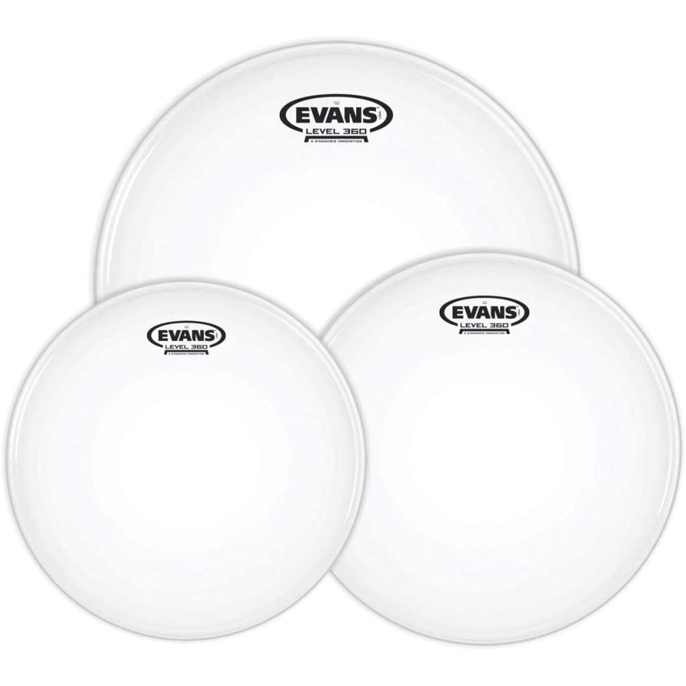 Evans ETP-G2CTD-S, Pack de Peaux G2 Standard sablées, 12"