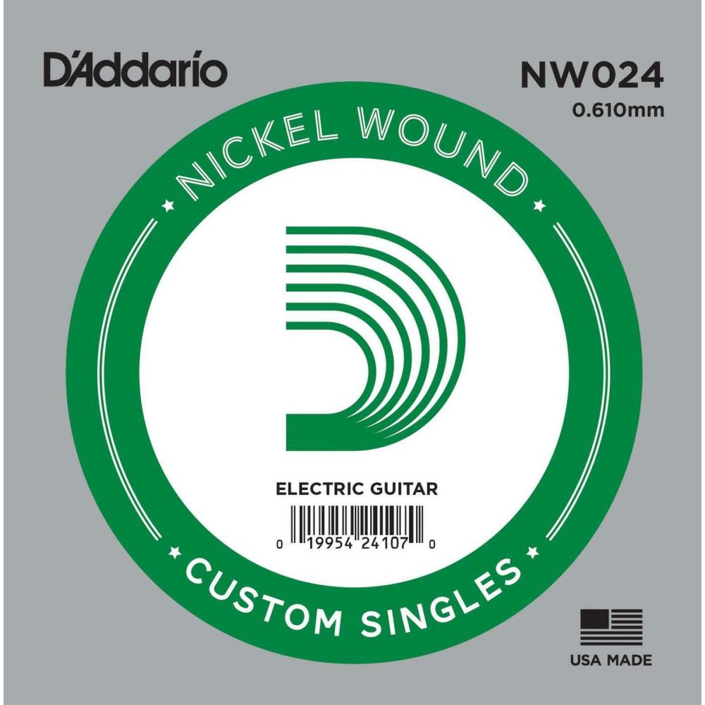 NW024 Corde Guitare électrique Nickel Wound 024