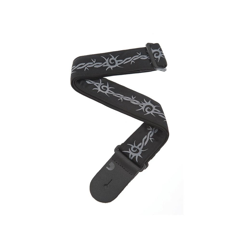 Courroie de guitare en polyester, Barbed Wire