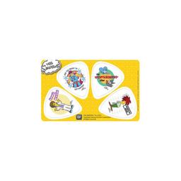 Musicplus PikCard ®, 4 Médiators Signature The Simpsons Cartoon