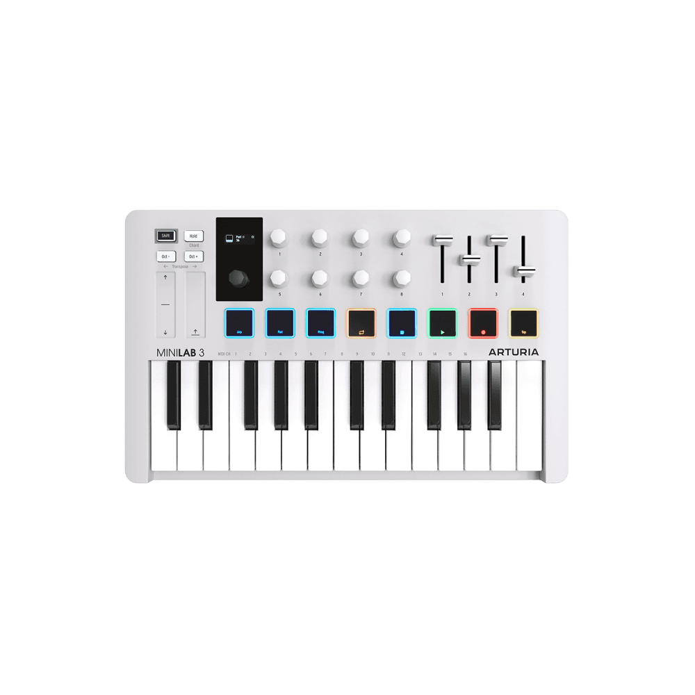 Arturia MiniLab 3 WH, Clavier maître USB