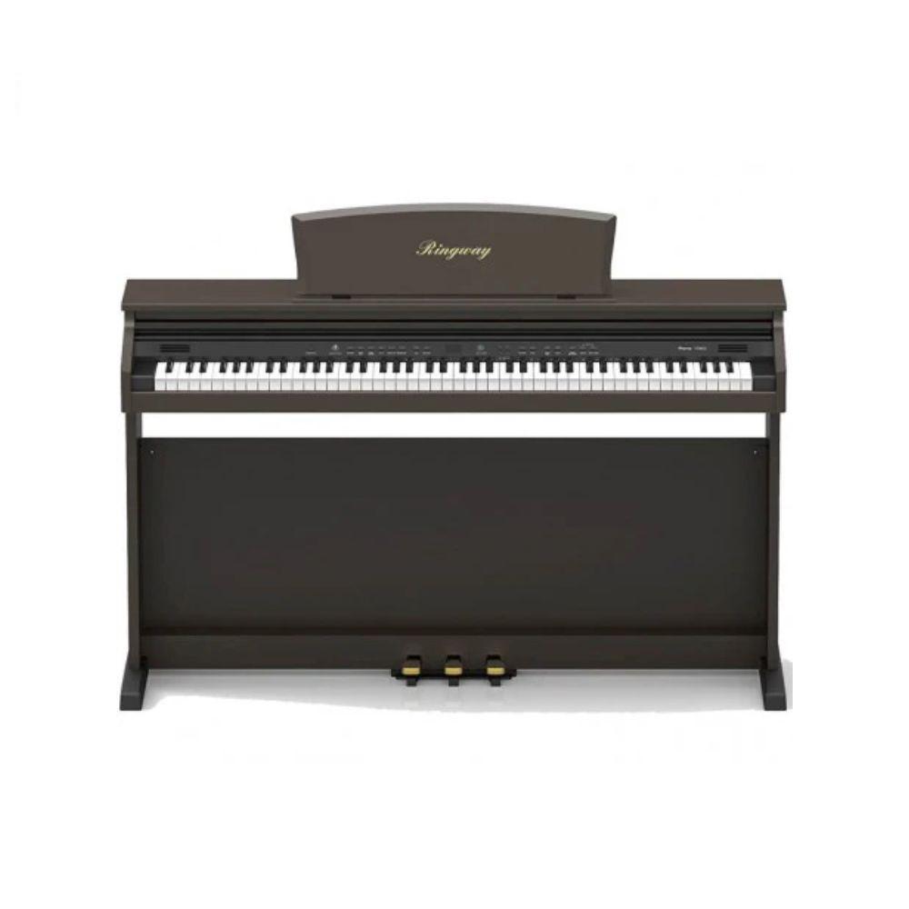 Ringway TG200, Piano Numérique 88 Touches, Marron Foncé