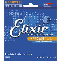 Elixir 12102, Cordes de Guitare électrique Medium