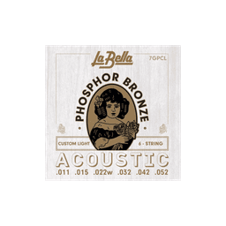 Bella 7GPCL, Phosphor Bronze custom Light 11-52
