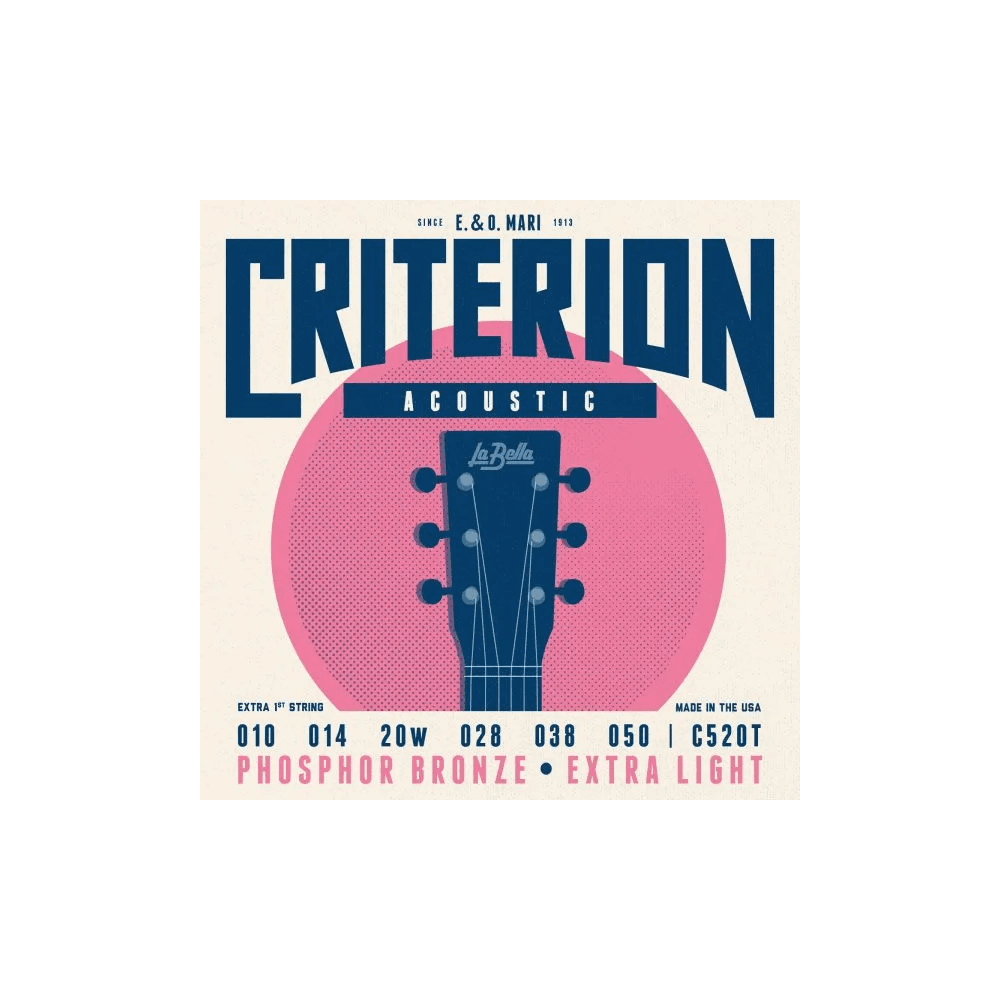 Bella C520T, Criterion™ Phosphor Bronze Extra Light 10-50
