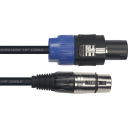Aywa Y036, Câble xlr fem. speakon pour Haut-Parleur, 9m