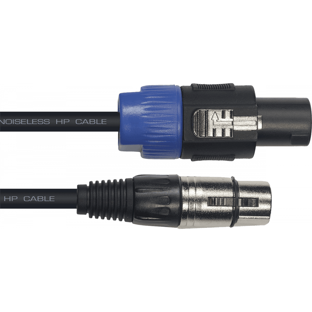 Aywa Y036, Câble xlr fem. speakon pour Haut-Parleur, 9m