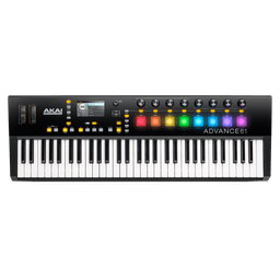 AKAI ADVANCE 61, Clavier maître USB MIDI 61 notes écran 8 pads