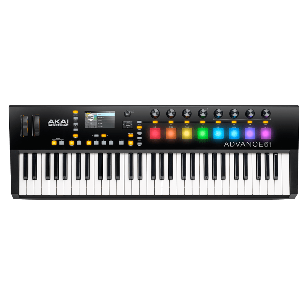 AKAI ADVANCE 61, Clavier maître USB MIDI 61 notes écran 8 pads