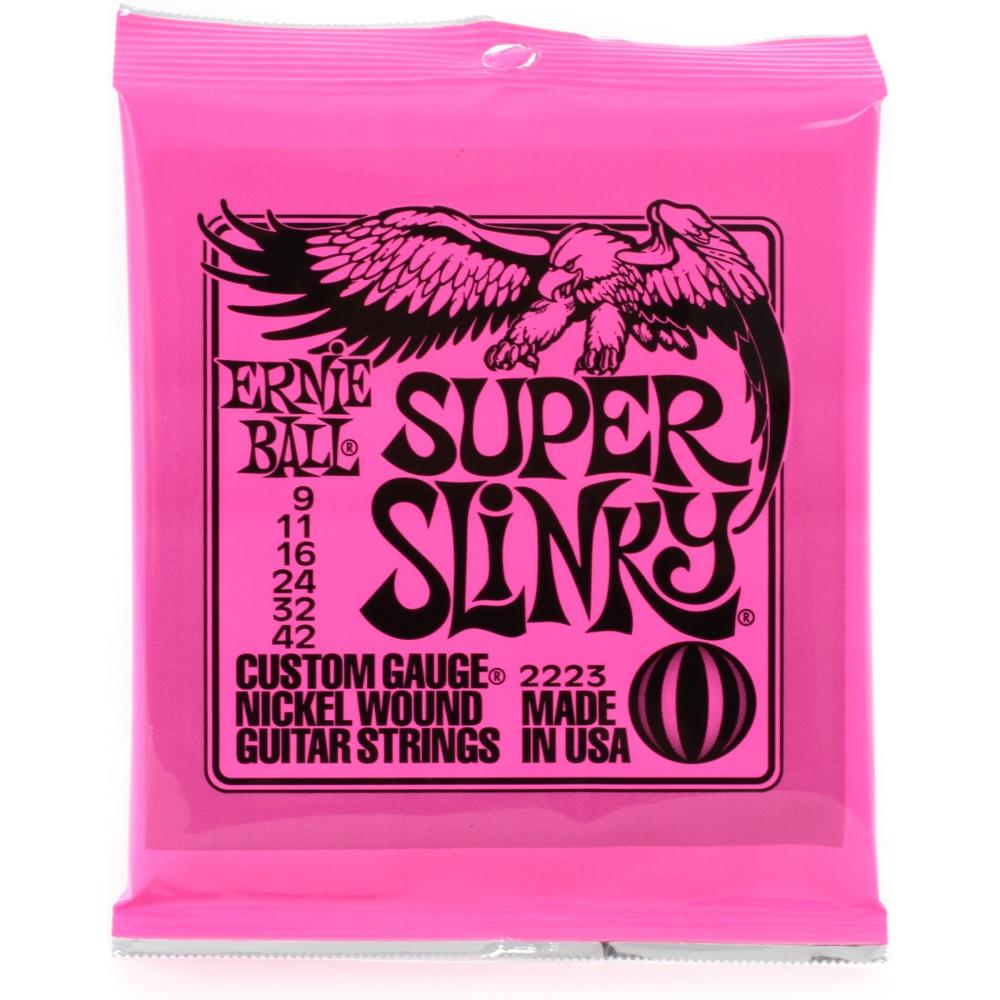Ernie Ball 2223, Super Slinky Cordes guitare électrique 09-42
