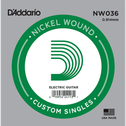 NW036 Corde Guitare électrique en Filé rond 036