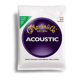 Martin M170, Jeux guitare acoustique, Extra Light 10-47