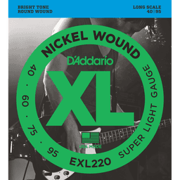EXL220 Jeu de 4 cordes Basse électrique Nickel