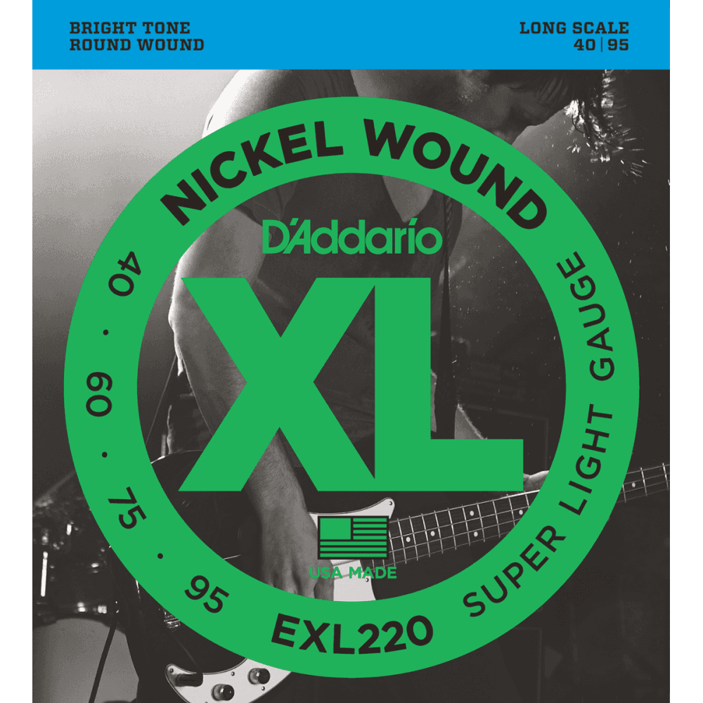 EXL220 Jeu de 4 cordes Basse électrique Nickel
