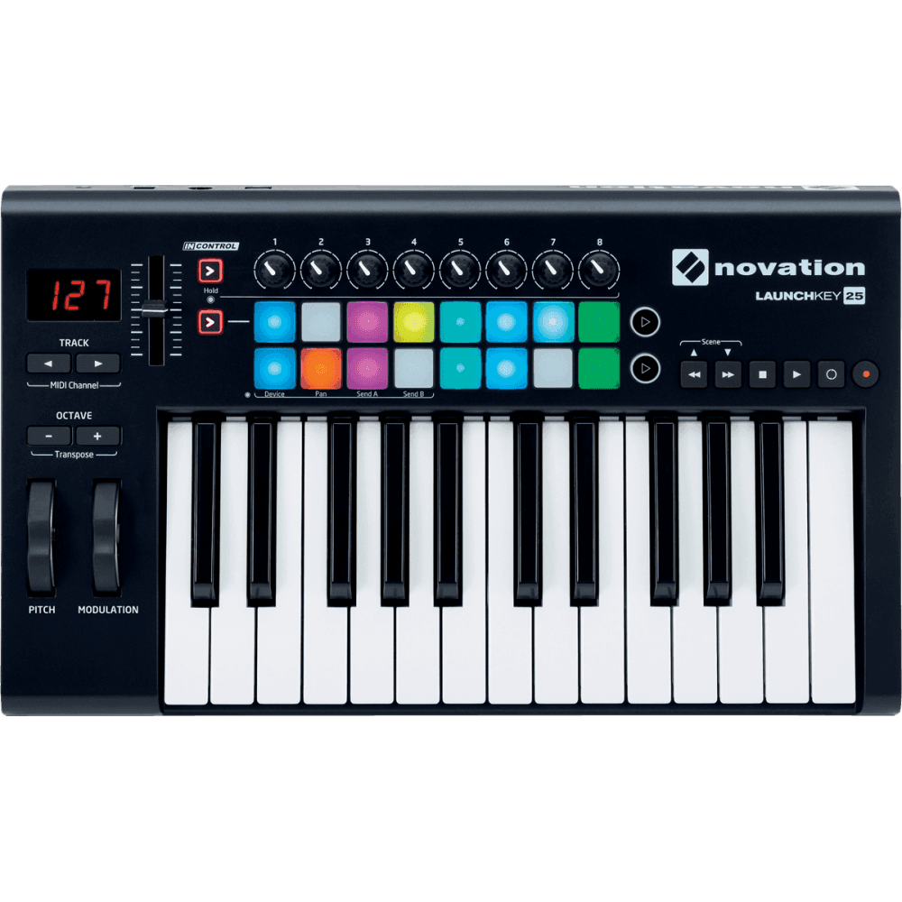Novation LAUNCHKEY 25 MK2, Clavier maître, grandes touches