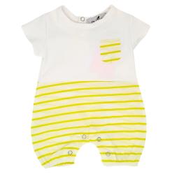 Barboteuse bébé garçon rayée MBL011