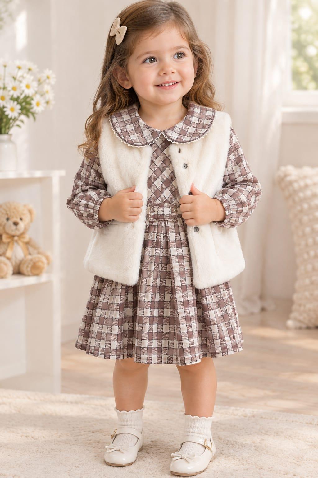 carreaux avec gilet C01322