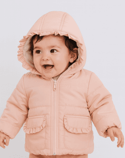 Manteau bébé fille à capuche 1021