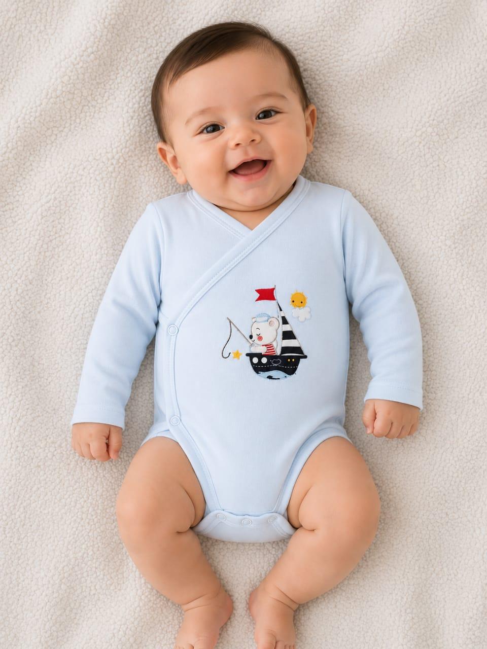 Body croisé manches longues bébé garçon 1217B