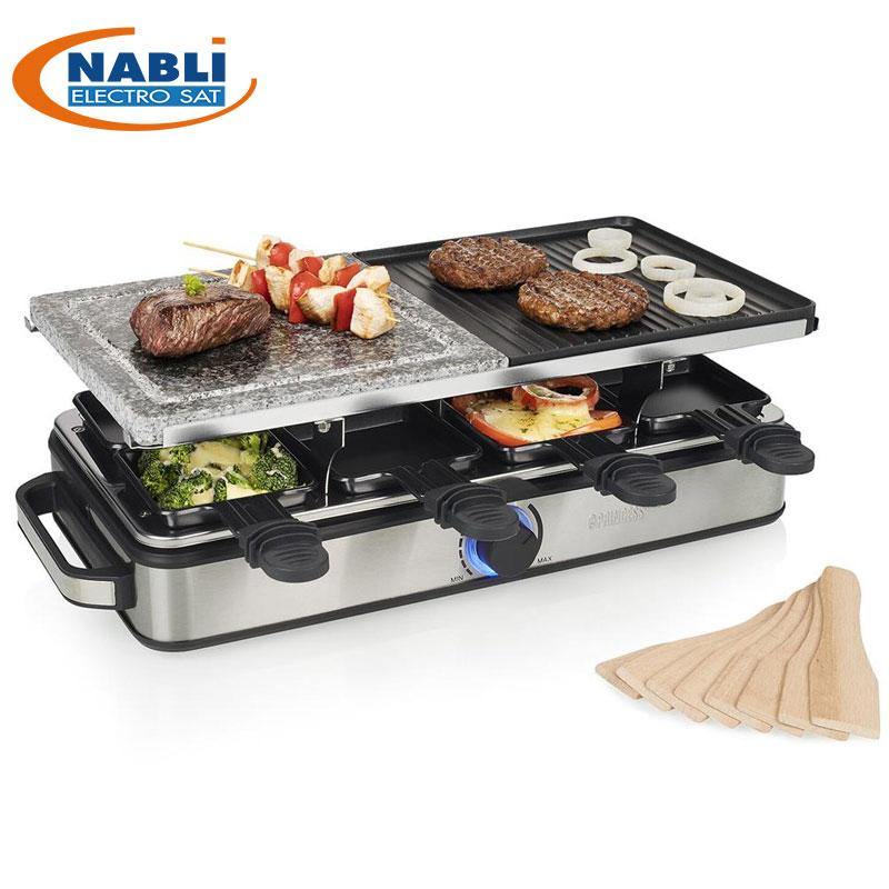 Raclette PRINCESS 8P + Pierre De Cuisson 162635