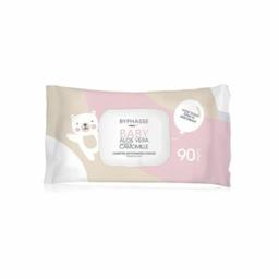 BYPHASSE BABY LINGETTES ALOE VERA EXTRAIT DE CAMOMILLE, 90 UNITÉS
