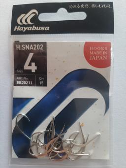 Hameçons hayabusa N4 H.SNA202 15pcs EB20211