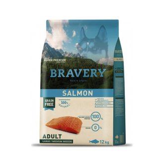 Croquette Bravery Pour Chien Adult Medium & Large Sans Céréales Saumon