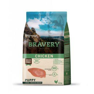Croquette Bravery Pour Chiot Medium & Large Sans Céréales Chiken