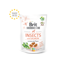 Craquelin Croustillant Brit Care. Insectes au Saumon Enrichi Au Thym