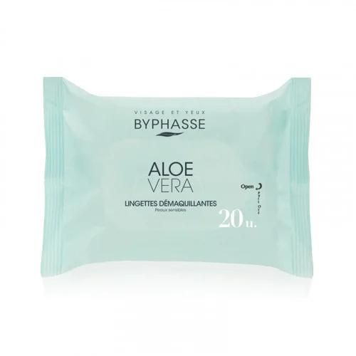 BYPHASSE LINGETTES DEMAQUILLANTES ALOE VERA 20