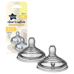 Tommee Tippee CLOSER TO NATURE 2 TETINES DEBIT