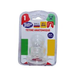 BABY PUR TETINE ANATOMIQUE ANTI COLIQUE 0-6M