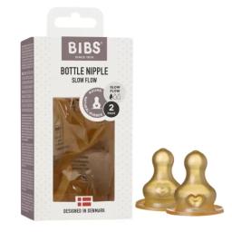 BIBS TETINE POUR BIBERON A DEBIT LENT 2 PIECES