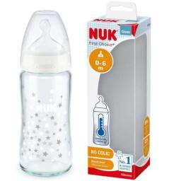 NUK BIBERON EN VERRE FIRST CHOICE 0-6 MOIS