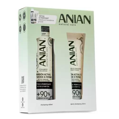 ANIAN COFFRET SHAMPOING CHARBON ACTIF THE