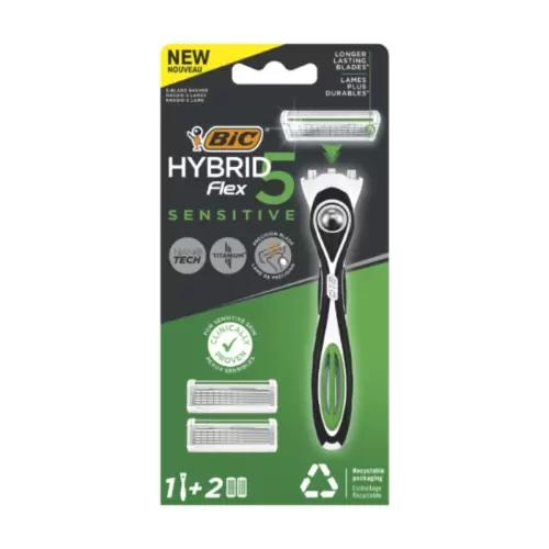 BIC RASOIR HYBRID 5 FLEX POUR HOMME PEAU