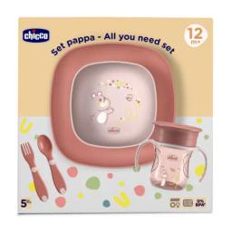 Chicco COFFRET REPAS BEBE ASSIETTE BOL TASSE