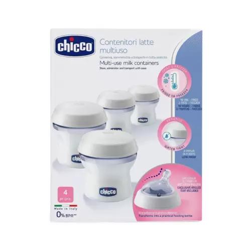 Chicco 4 RECIPIENTS LAIT MATERNEL