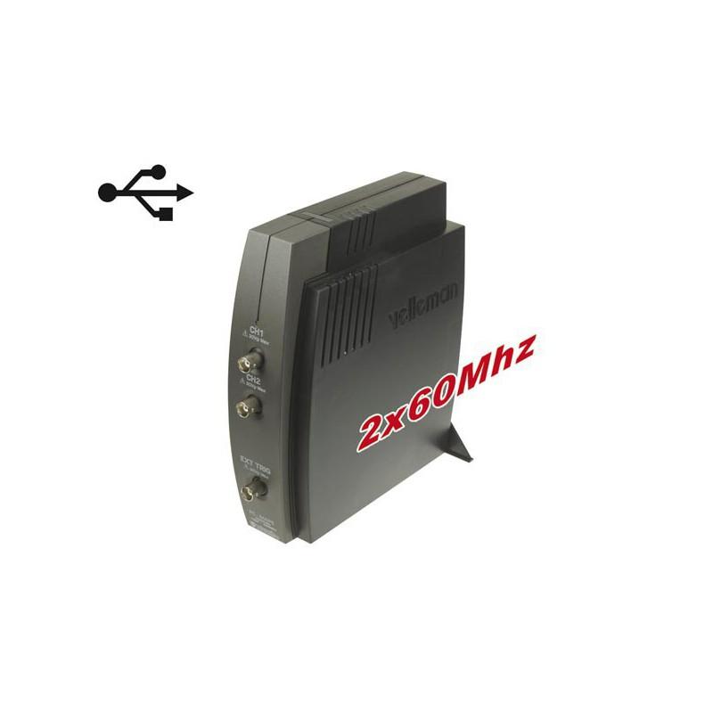 VEL PCSU1000 OSCILLOSCOPE 2 VOIES POUR PC