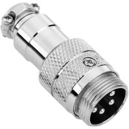 CONNECTEUR AERONAUTIQUE GX16 5 POLES MALE