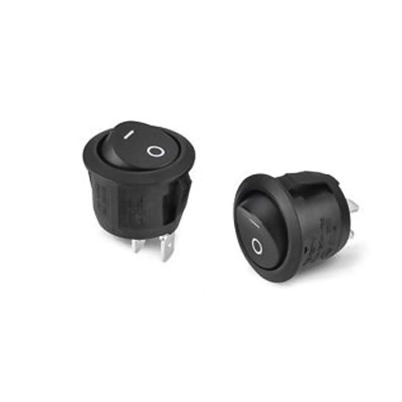 On/Off Interrupteur KCD1-105 Rond, 2 Pines, 23mm