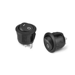 On/Off Interrupteur KCD1-105 Rond, 2 Pines, 23mm